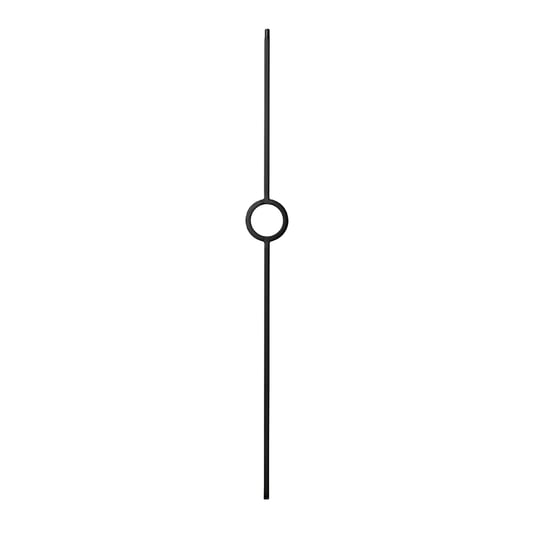 Modern Series 1/2" Square - 4" x 44"H Single Circle Hollow Iron Baluster