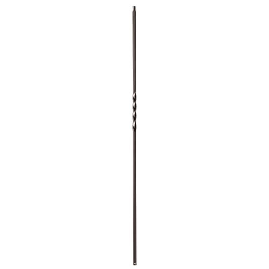 Twist Series 1/2" Square x 44"H Single Twist Hollow Iron Baluster